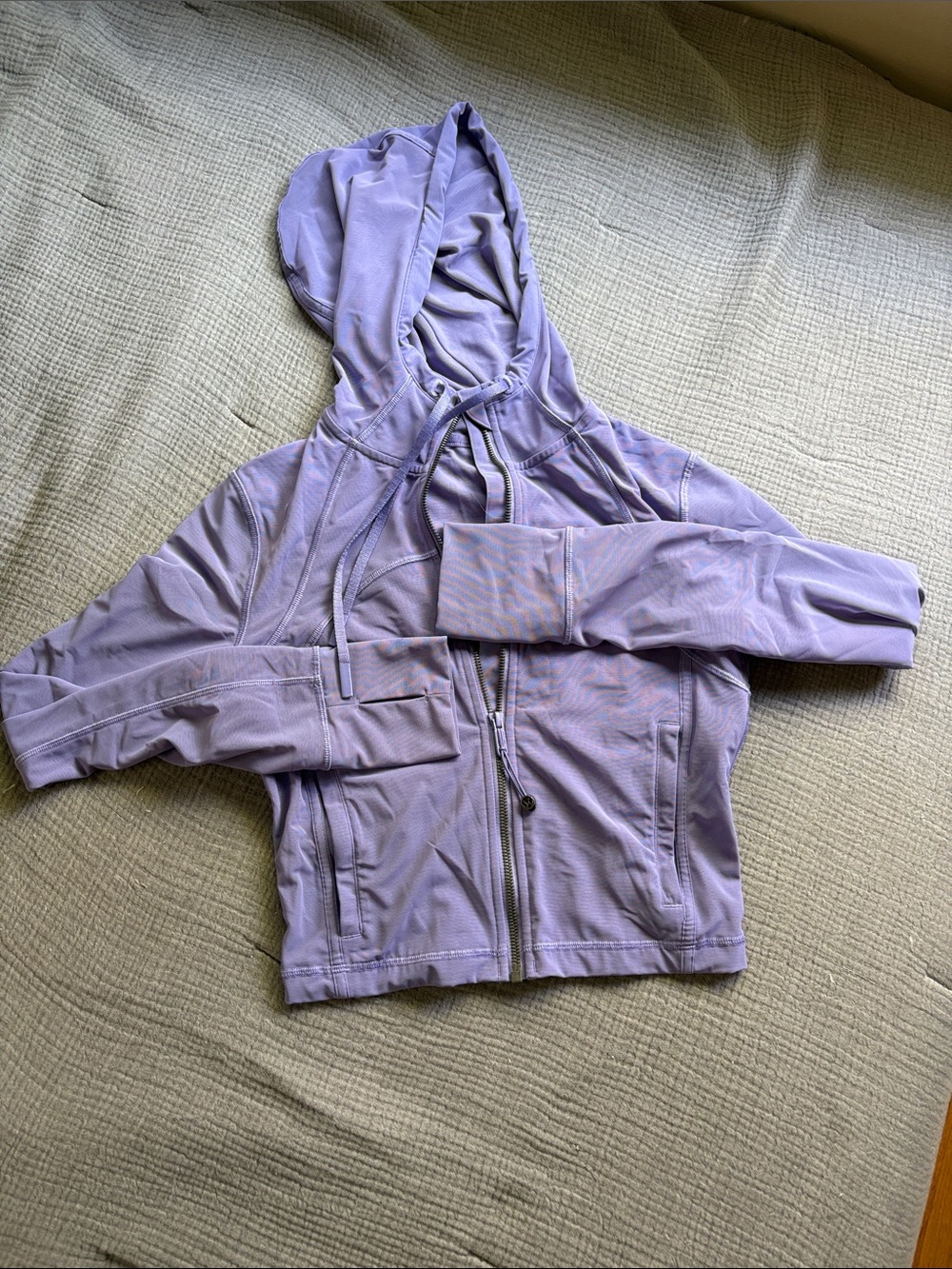 lululemon athletica Lavender Cropped Zip Hoodie